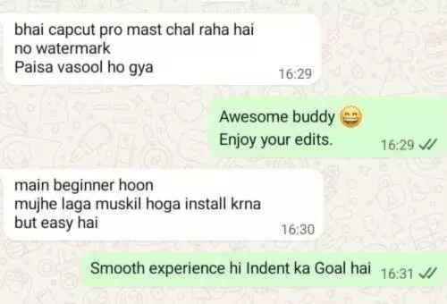 Happy customer review